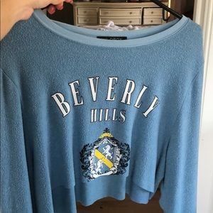 Wild fox cropped sweater